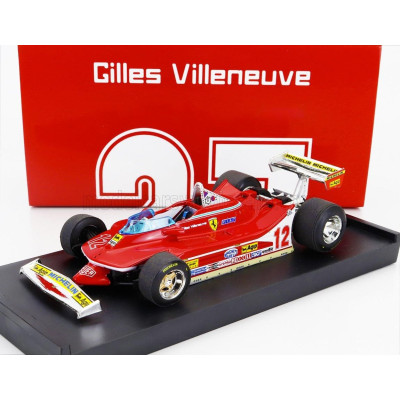 BRUMM FERRARI F1  312T4 N 12 WINNER USA OVEST GP 1979 GILLES VILLENEUVE - RED 1/43
