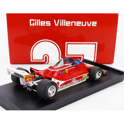 BRUMM FERRARI F1  312T4 N 12 WINNER USA OVEST GP 1979 GILLES VILLENEUVE - RED 1/43
