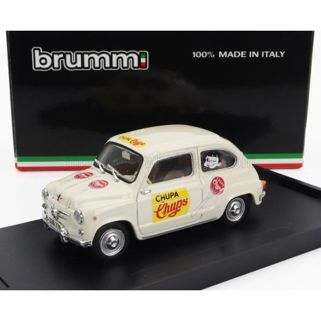 BRUMM SEAT 600D COMMERCIALE CHUPA CHUPS 1960 - WHITE 1/43