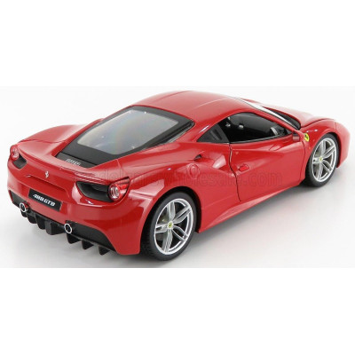 BURAGO FERRARI 488 GTB COUPE 2015 - RED 1/18
