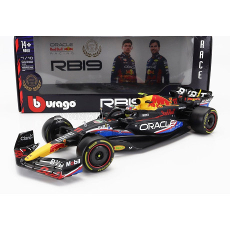 BURAGO RED BULL F1  RB19 TEAM ORACLE RED BULL RACING N 11 4th AUSTIN USA GP 2023 SERGIO PEREZ - MATT BLUE 1/18