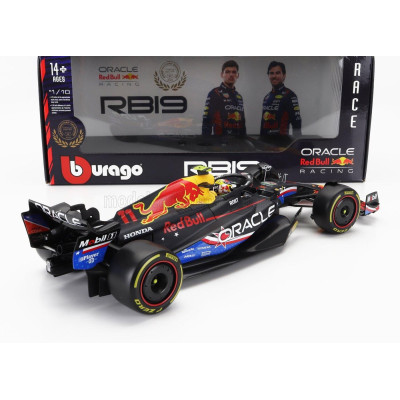 BURAGO RED BULL F1  RB19 TEAM ORACLE RED BULL RACING N 11 4th AUSTIN USA GP 2023 SERGIO PEREZ - MATT BLUE 1/18