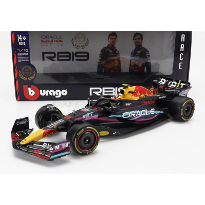 BURAGO RED BULL F1  RB19 TEAM ORACLE RED BULL RACING N 11 2nd MIAMI GP 2023 SERGIO PEREZ - MATT BLUE 1/18