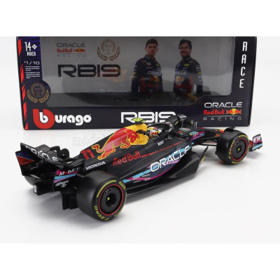 BURAGO RED BULL F1  RB19 TEAM ORACLE RED BULL RACING N 11 2nd MIAMI GP 2023 SERGIO PEREZ - MATT BLUE 1/18