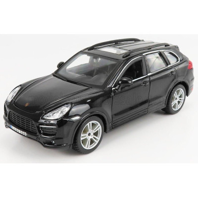 BURAGO PORSCHE CAYENNE TURBO 2010 - BLACK 1/24