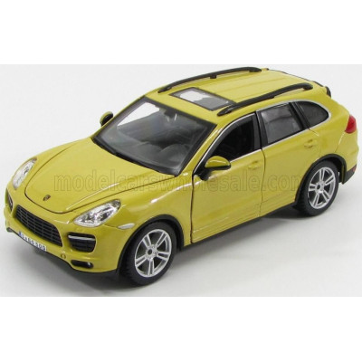 BURAGO PORSCHE CAYENNE TURBO 2010 - YELLOW 1/24