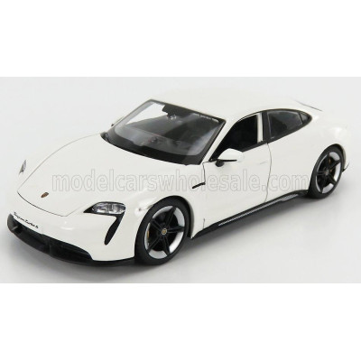 BURAGO PORSCHE TAYCAN 2019 - CARRARA WHITE 1/24