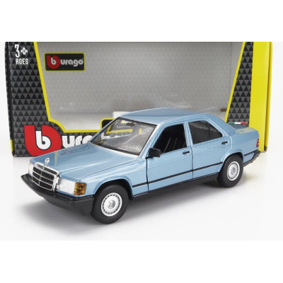 BURAGO MERCEDES BENZ 190E 1984 - DIAMOND BLUE 1/24