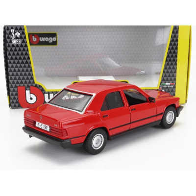 BURAGO MERCEDES BENZ 190E 1984 - RED 1/24