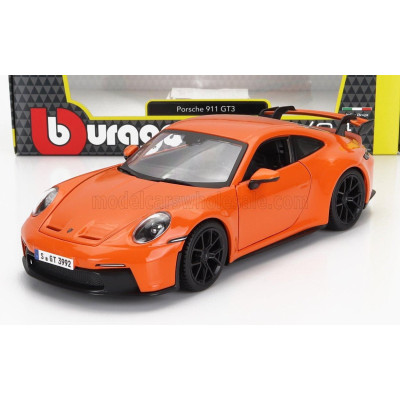 BURAGO PORSCHE 911 992 GT3 COUPE 2021 - ORANGE 1/24