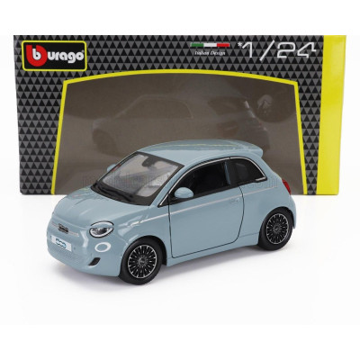 BURAGO FIAT 500e FULL ELECTRIC 2021 - LIGHT BLUE 1/24