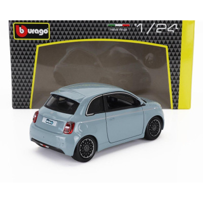BURAGO FIAT 500e FULL ELECTRIC 2021 - LIGHT BLUE 1/24