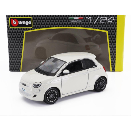 BURAGO FIAT 500e FULL ELECTRIC 2021 - WHITE 1/24