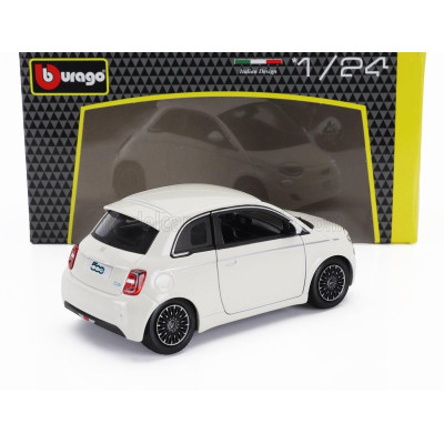 BURAGO FIAT 500e FULL ELECTRIC 2021 - WHITE 1/24