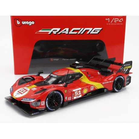 BURAGO FERRARI 499P 3.0L TURBO V6 TEAM FERRARI AF CORSE N 51 WINNER 24h LE MANS 2023 ALESSANDRO PIER GUIDI - JAMES CALADO - ANTO