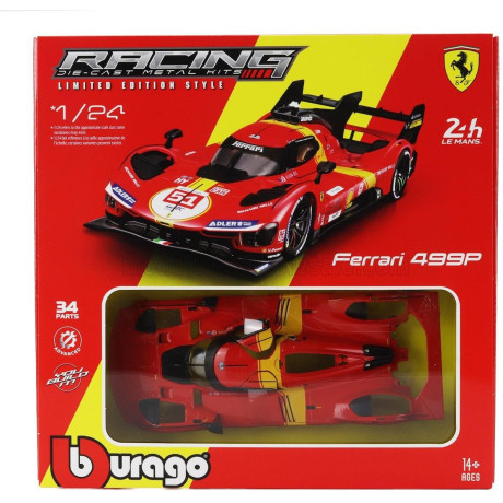 BURAGO FERRARI 499P 3.0L TURBO V6 TEAM FERRARI AF CORSE N 51 WINNER 24h LE MANS 2023 ALESSANDRO PIER GUIDI - JAMES CALADO - ANTO