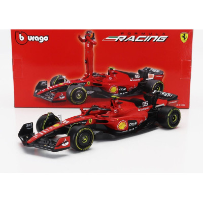 BURAGO FERRARI F1  SF-23 TEAM SCUDERIA FERRARI N 16 SEASON 2023 CHARLES LECLERC - RED BLACK 1/24