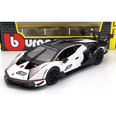 BURAGO LAMBORGHINI ESSENZA SCV12 N 12 2021 - WHITE BLACK 1/24