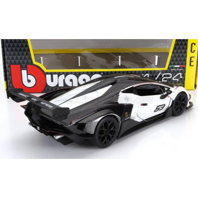 BURAGO LAMBORGHINI ESSENZA SCV12 N 12 2021 - WHITE BLACK 1/24