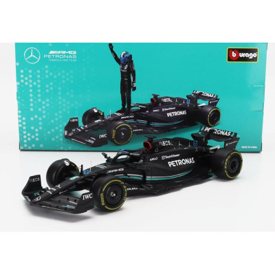 BURAGO MERCEDES GP F1 W14 TEAM MERCEDES-AMG PETRONAS FORMULA ONE N 63 SEASON 2023 GEORGE RUSSELL - MATT BLACK 1/24