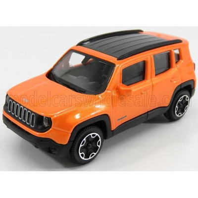 BURAGO JEEP RENEGADE 2017 - ORANGE MET BLACK 1/43