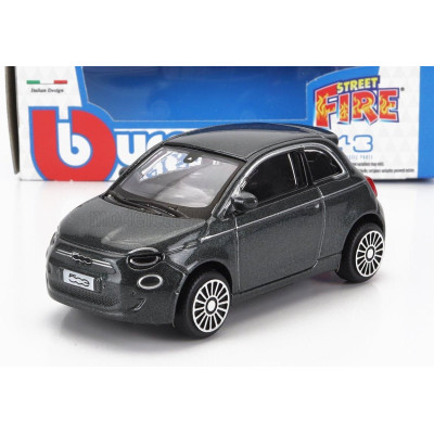 BURAGO FIAT 500e FULL ELECTRIC 2021 - GREY MET 1/43