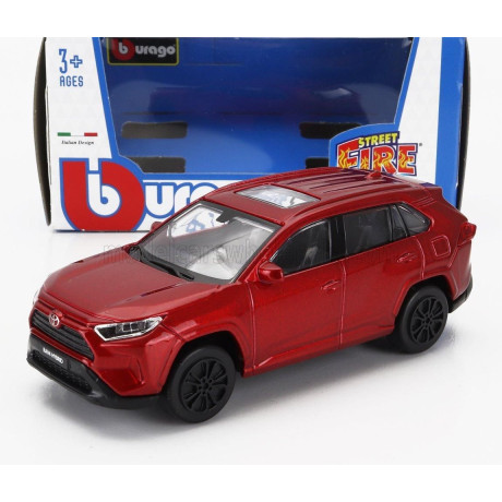 BURAGO TOYOTA RAV4 2022 - RED MET 1/43