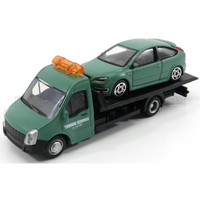 BURAGO MERCEDES BENZ SPRINTER SOCCORSO STRADALE WITH FORD ENGLAND FOCUS 2011 - CARRO ATTREZZI - WRECKER ROAD SERVICE - MATT GREE