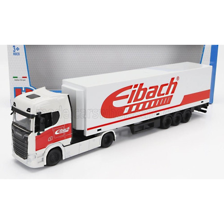 BURAGO SCANIA S770 V8 TRUCK EIBACH 2021 - WHITE RED 1/43