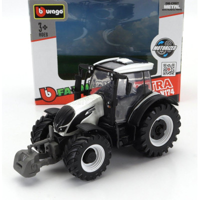 BURAGO VALTRA N174 TRACTOR 2017 - WHITE BLACK 1/50