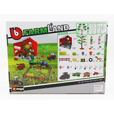 BURAGO FENDT SET FARM HORSE STABLE PLAY VARIO 1050 TRACTOR 2016 - GREEN 1/50