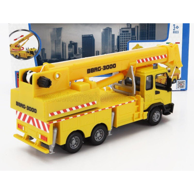 BURAGO MAN TRUCK CRANE GRU B-B-R-G-3000 3-ASSI 2010 - YELLOW 1/43