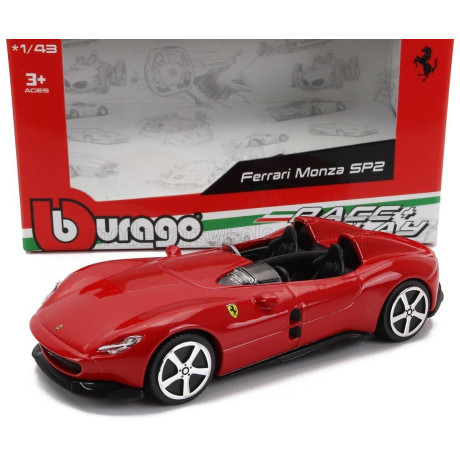 BURAGO FERRARI MONZA SP2 2018 - ROSSO CORSA RED 1/43
