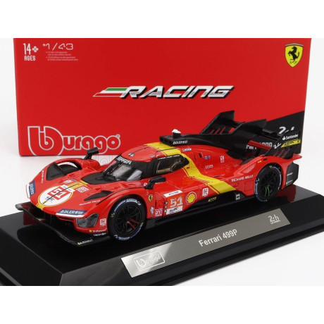 BURAGO FERRARI 499P 3.0L TURBO V6 TEAM FERRARI AF CORSE N 51 WINNER 24h LE MANS 2023 ALESSANDRO PIER GUIDI - JAMES CALADO - ANTO