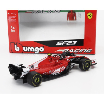 BURAGO FERRARI F1  SF-23 TEAM SCUDERIA FERRARI N 55 LAS VEGAS USA GP 2023 CARLOS SAINZ - RED WHITE BLACK 1/43