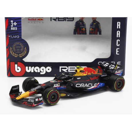 BURAGO RED BULL F1  RB19 TEAM ORACLE RED BULL RACING N 11 4th AUSTIN USA GP 2023 SERGIO PEREZ - MATT BLUE 1/43