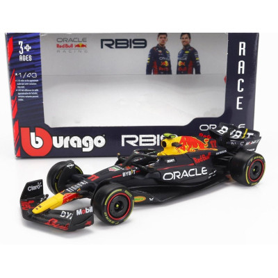 BURAGO RED BULL F1  RB19 TEAM ORACLE RED BULL RACING N 11 SEASON 2023 SERGIO PEREZ - MATT BLUE 1/43