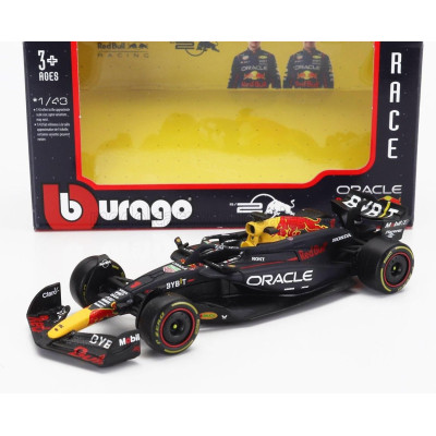 BURAGO RED BULL F1  RB20 TEAM ORACLE RED BULL RACING N 1 WORLD CHAMPION SEASON 2024 MAX VERSTAPPEN - BLUE YELLOW RED 1/43