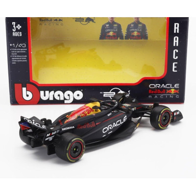 BURAGO RED BULL F1  RB20 TEAM ORACLE RED BULL RACING N 1 WORLD CHAMPION SEASON 2024 MAX VERSTAPPEN - BLUE YELLOW RED 1/43