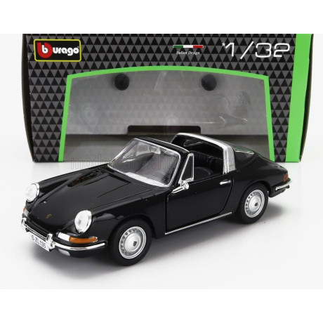 BURAGO PORSCHE 911 TARGA SPIDER 1967 - BLACK 1/32