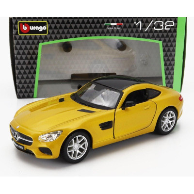 BURAGO MERCEDES BENZ AMG GT (C190) 2016 - YELLOW MET BLACK 1/32