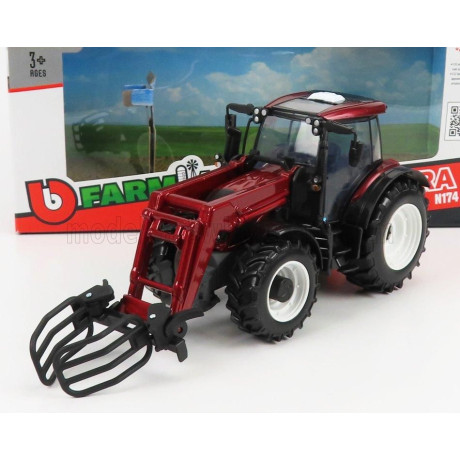 BURAGO VALTRA N174 TRACTOR 2017 - RED BLACK 1/32