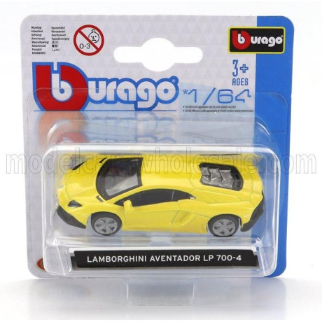 BURAGO LAMBORGHINI AVENTADOR LP700-4 2011 - YELLOW 1/64
