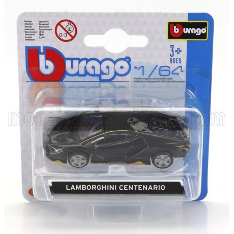 BURAGO LAMBORGHINI CENTENARIO 2016 - GREY YELLOW 1/64