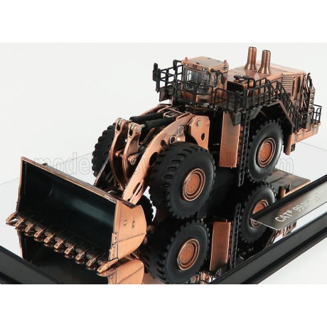 DM MODELS CATERPILLAR CAT994K RUSPA GOMMATA - SCRAPER TRACTOR WHEEL LOADER - COMMEMORATIVE SERIES - COPPER FINISH MET 1/125