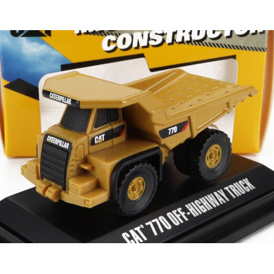 DM MODELS CATERPILLAR CAT770 CASSONE RIBALTABILE CAVA MINERARIA - HIGHWAY TRUCK - CM.5.5 - YELLOW BLACK 1/100