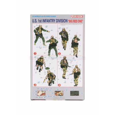 DRAGON ARMOR ACCESSORIES USA INFANTRY DIVISION BIG RED ONE MILITARY FIGURES 1/35