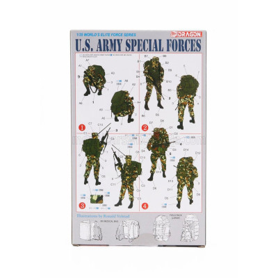 DRAGON ARMOR ACCESSORIES USA ARMY SPECIAL FORCES MILITARY FIGURES 1/35