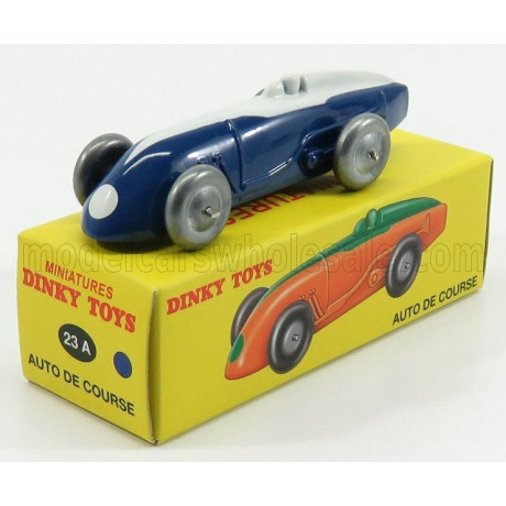 EDICOLA DINKY RACE CAR N 5 1930 - BLUE WHITE 1/43