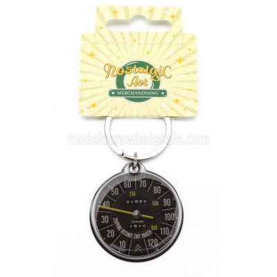 EDICOLA ACCESSORIES PORTACHIAVI - KEYRING CITROEN ROUND SPEEDOMETER - DIAMETER CM. 4.0 1/2
